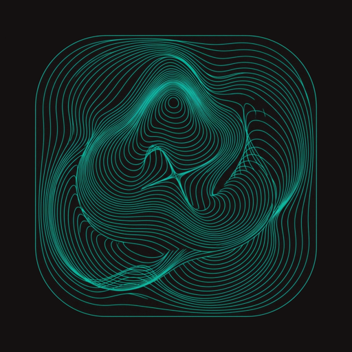 The Isocline logomark — flowing contour lines of equal slope